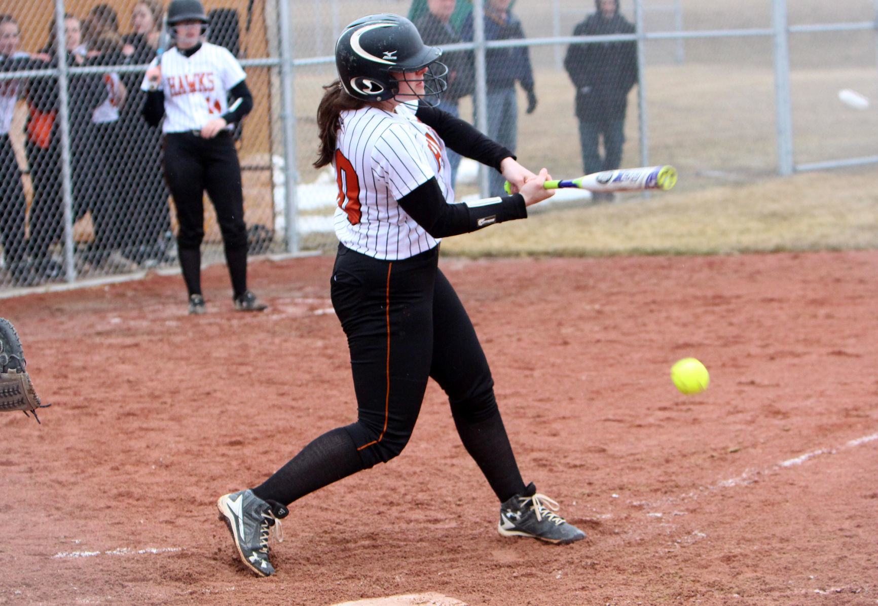 Elk Mound at Bloomer softball 4-4-19